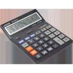 Калькулятор настол. 16 р. deVENTE DD-9916 дв.питание,метал.панель,черный   /4031336             *370774