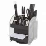 Набор настол. STAFF  "Форум" вращ. 15 предм., черный/прозрачный   /231077              *330952