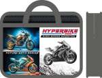 Папка д/тетрадей с ручками А4 ПЧЁЛКА на молнии, печать на пласт. (ручки-тесьма) "HYPERBIKE"   /ПМ-А4-25            *366396