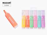 Набор текстовыделителей  6 цв. Mazari "PASTEL MACAROON" (желт/зеле/оранж/роз/голуб/фиол)   /M-4604              *371856