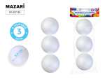 Фигуры из пенопласта Mazari "Шары" d=58 мм, 3шт.   /M-20145             *371873