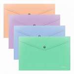 Папка-конверт на кн. А4  ERICH KRAUSE Matt Pastel Blooml 0,18 мм, непрозр., асс.   /61141               *360207