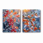 Тетрадь спир. 96л кл. тв.обл. выб.лак SVETOCH "Зимняя ягода"   /01555               *371934