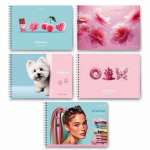 Альбом для рис. А4 40л спир. карт.выб.лак SVETOCH "Люблю розовое" 100 г/м2   /01619               *370812