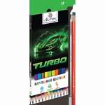 Карандаши 12 цв Attomex "Turbo" М, к/к   /5022542             *371788