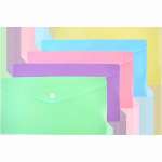 Папка-конверт на кн. А6 Travel  deVENTE "Pastel" 260*140мм,DL, непрозр. асс.   /3071343             *370468