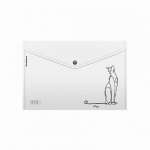 Папка-конверт на кн. А4  ERICH KRAUSE "Clear Animal" 0,18мм непроз. асс   /63498               *369578