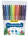 Фломастеры  12 цв. SILWERHOF "Пластилиновая коллекция" невент.колп., ПВХ   /877063-12           *132566