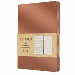 Зап. книжка А5  80л блок в лин.,точку,без лин. интегр.обл. иск.кожа Эксмо "Soft Touch.Шоколадный"   /КЗСК5804568         *372469