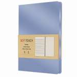 Зап. книжка А5  80л блок в лин.,точку,без лин. интегр.обл. иск.кожа Эксмо "Soft Touch.Незабудковый"   /КЗСК5804572         *372468