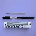 Ручка BRUNO VISCONTI "Monaco" 0.5мм + доп. стержень, корпус матовый черный, синяя   /20-0125/01-02       *360290