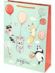 Пакет подарочный бумаж. МИЛЕНД Dream cards мат.лам. 32,4*44,5*10,2см(XL), Дружные зверята   /ПКП-2174            *376545