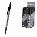 Ручка шар. ERICH KRAUSE "Super Glide Technology"Slender Stick Grey 0,7мм, черная   /63086               *375153